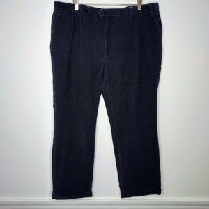Lauren Ralph Lauren Men's 42x30 (40X29) Blue Corduroy Straight Cuffed Pants